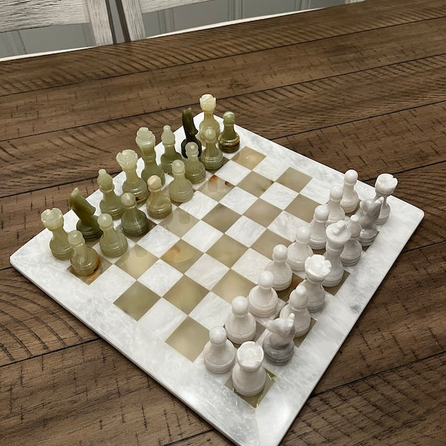 Handmade Marble chess set – Boho Living Room